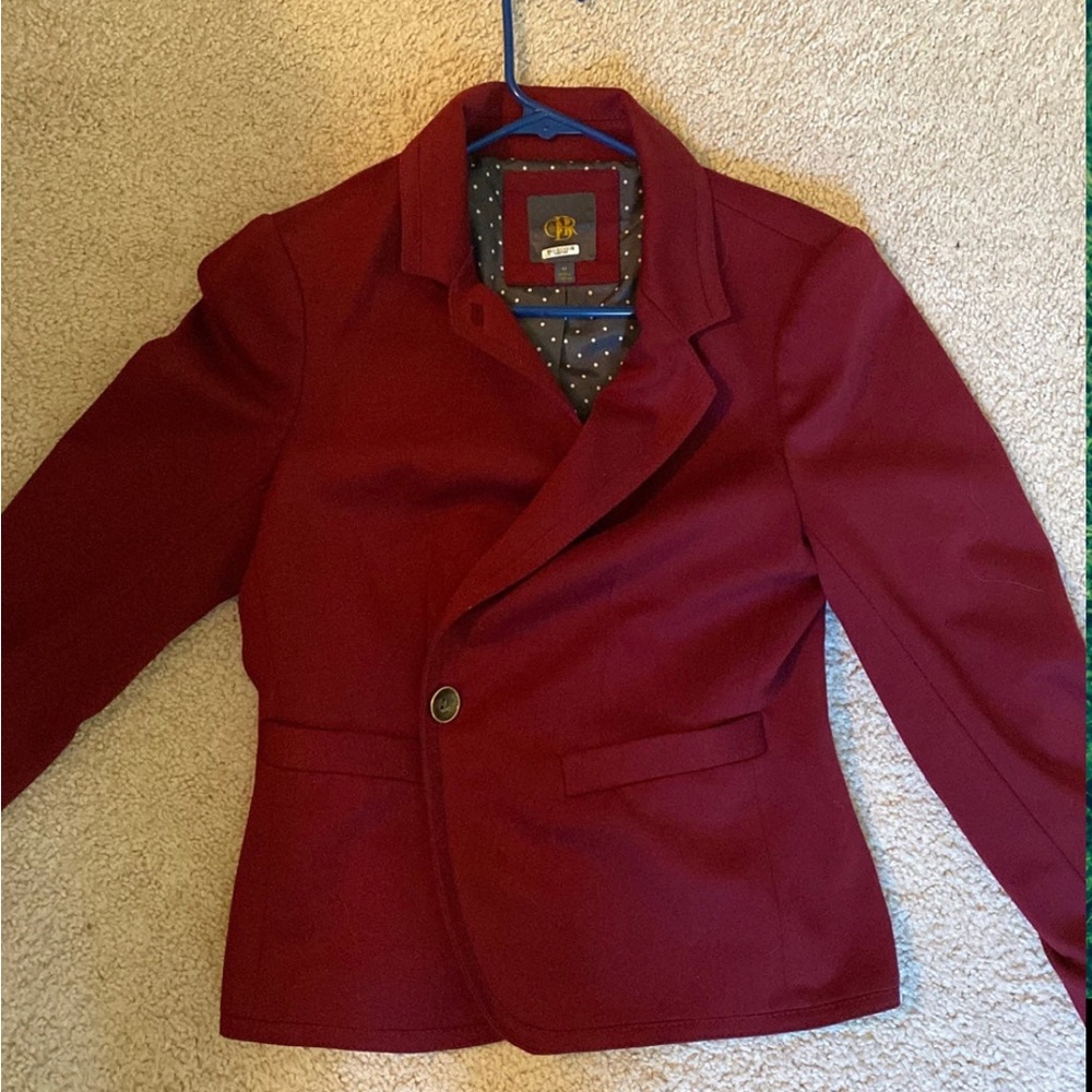 Burgundy blazer